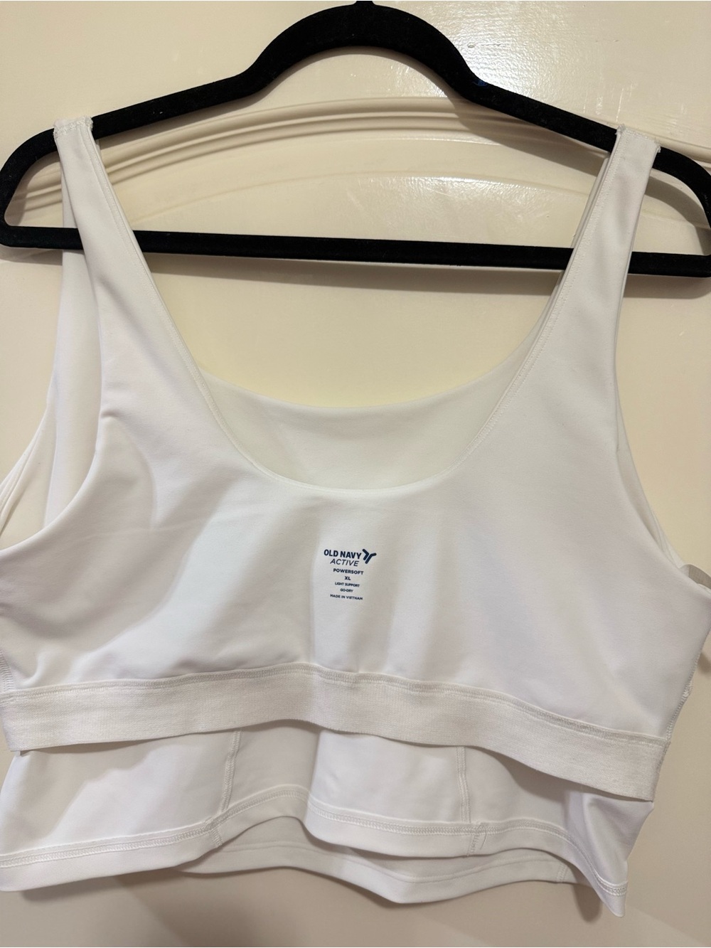 Old Navy White Active Powersoft Sports Bra Top - Picture 4 of 7